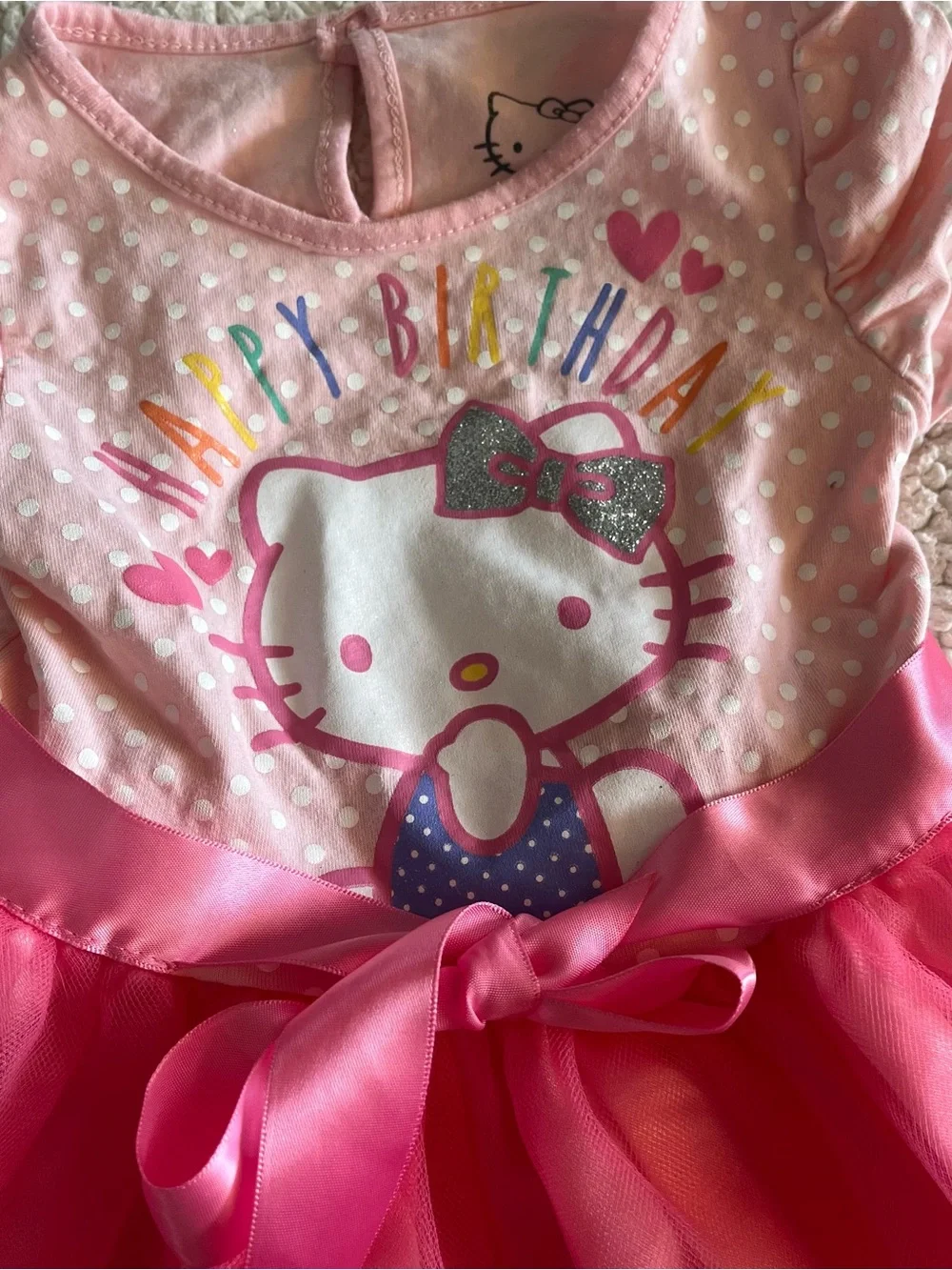 Hello Kitty Pink Hot Pink Tulle Party Dress - Picture 2 of 8